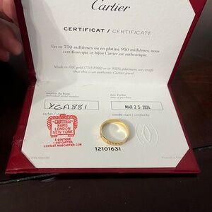 Cartier wedding band
